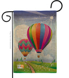 Balloon Festival - Fun In The Sun Summer Vertical Impressions Decorative Flags HG106058 Made In USA