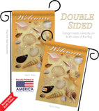 Welcome Shells - Fun In The Sun Summer Vertical Impressions Decorative Flags HG106059 Imported