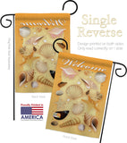 Welcome Shells - Fun In The Sun Summer Vertical Impressions Decorative Flags HG106059 Imported