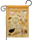 Welcome Shells - Fun In The Sun Summer Vertical Impressions Decorative Flags HG106059 Imported