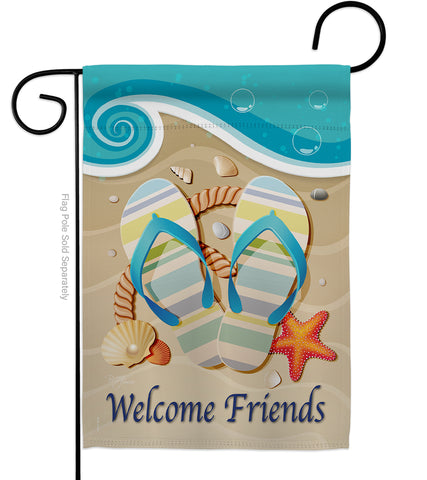 Sunny Friends - Fun In The Sun Summer Vertical Impressions Decorative Flags HG106060 Made In USA
