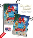 Summer Wreath - Fun In The Sun Summer Vertical Impressions Decorative Flags HG106062 Made In USA