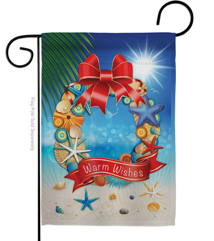 Summer Wreath - Fun In The Sun Summer Vertical Impressions Decorative Flags HG106062 Made In USA