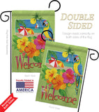 Welcome Tropical - Fun In The Sun Summer Vertical Impressions Decorative Flags HG106066 Made In USA