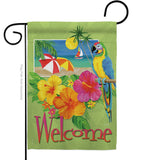 Welcome Tropical - Fun In The Sun Summer Vertical Impressions Decorative Flags HG106066 Made In USA