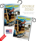 Beach Wagon - Fun In The Sun Summer Vertical Impressions Decorative Flags HG106068 Made In USA