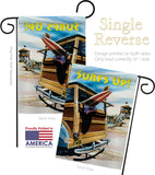 Beach Wagon - Fun In The Sun Summer Vertical Impressions Decorative Flags HG106068 Made In USA