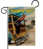 Beach Wagon - Fun In The Sun Summer Vertical Impressions Decorative Flags HG106068 Made In USA