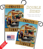 Surfer Girl - Fun In The Sun Summer Vertical Impressions Decorative Flags HG106073 Made In USA