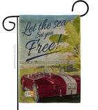 Set You Free - Fun In The Sun Summer Vertical Impressions Decorative Flags HG106078 Made In USA