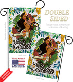 Hula Girl - Fun In The Sun Summer Vertical Impressions Decorative Flags HG106083 Made In USA