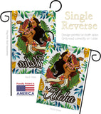 Hula Girl - Fun In The Sun Summer Vertical Impressions Decorative Flags HG106083 Made In USA