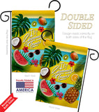 Fruity Summer Time - Fun In The Sun Summer Vertical Impressions Decorative Flags HG106085 Made In USA