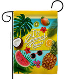 Fruity Summer Time - Fun In The Sun Summer Vertical Impressions Decorative Flags HG106085 Made In USA