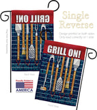 Grill On - Fun In The Sun Summer Vertical Impressions Decorative Flags HG106086 Made In USA