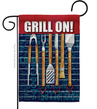 Grill On - Fun In The Sun Summer Vertical Impressions Decorative Flags HG106086 Made In USA