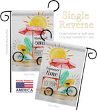 Summer Time - Fun In The Sun Summer Vertical Impressions Decorative Flags HG106088 Made In USA