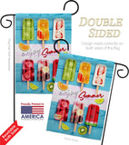 Sweet Popsicles - Fun In The Sun Summer Vertical Impressions Decorative Flags HG106090 Made In USA