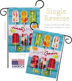 Sweet Popsicles - Fun In The Sun Summer Vertical Impressions Decorative Flags HG106090 Made In USA