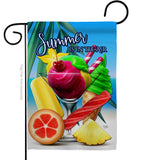 Summer In The Air - Fun In The Sun Summer Vertical Impressions Decorative Flags HG106097 Made In USA