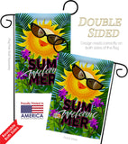 Joyful Sun - Fun In The Sun Summer Vertical Impressions Decorative Flags HG106098 Made In USA