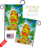 Summer Flip Flop - Fun In The Sun Summer Vertical Impressions Decorative Flags HG106099 Made In USA