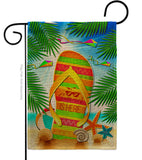 Summer Flip Flop - Fun In The Sun Summer Vertical Impressions Decorative Flags HG106099 Made In USA