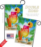 Enjoy Every Moment - Fun In The Sun Summer Vertical Impressions Decorative Flags HG106101 Made In USA