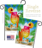 Enjoy Every Moment - Fun In The Sun Summer Vertical Impressions Decorative Flags HG106101 Made In USA