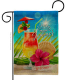 Summer Welcome - Fun In The Sun Summer Vertical Impressions Decorative Flags HG106102 Made In USA