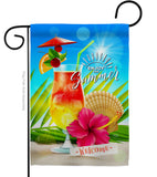 Summer Welcome - Fun In The Sun Summer Vertical Impressions Decorative Flags HG106102 Made In USA