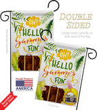 Oh Summer - Fun In The Sun Summer Vertical Impressions Decorative Flags HG106105 Made In USA