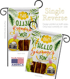 Oh Summer - Fun In The Sun Summer Vertical Impressions Decorative Flags HG106105 Made In USA