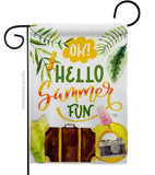 Oh Summer - Fun In The Sun Summer Vertical Impressions Decorative Flags HG106105 Made In USA