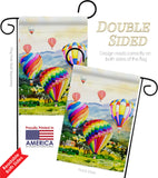 Escape Hot Air Balloon - Fun In The Sun Summer Vertical Impressions Decorative Flags HG106112 Made In USA