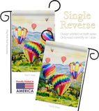 Escape Hot Air Balloon - Fun In The Sun Summer Vertical Impressions Decorative Flags HG106112 Made In USA