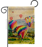 Escape Hot Air Balloon - Fun In The Sun Summer Vertical Impressions Decorative Flags HG106112 Made In USA