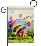 Escape Hot Air Balloon - Fun In The Sun Summer Vertical Impressions Decorative Flags HG106112 Made In USA