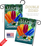 Happy Summer Pop - Fun In The Sun Summer Vertical Impressions Decorative Flags HG137027 Made In USA