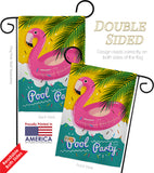 Summer Pool Party - Fun In The Sun Summer Vertical Impressions Decorative Flags HG137060 Made In USA