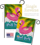 Summer Pool Party - Fun In The Sun Summer Vertical Impressions Decorative Flags HG137060 Made In USA