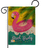 Summer Pool Party - Fun In The Sun Summer Vertical Impressions Decorative Flags HG137060 Made In USA