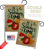 It's Summer Time - Fun In The Sun Summer Vertical Impressions Decorative Flags HG137240 Made In USA