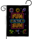 Neon Fun in the Sun - Fun In The Sun Summer Vertical Impressions Decorative Flags HG137536 Made In USA