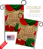 Watermelon Summer - Fun In The Sun Summer Vertical Impressions Decorative Flags HG192185 Made In USA