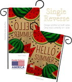 Watermelon Summer - Fun In The Sun Summer Vertical Impressions Decorative Flags HG192185 Made In USA