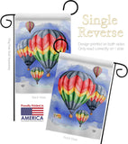 Summer Hot Air Balloon - Fun In The Sun Summer Vertical Impressions Decorative Flags HG192198 Made In USA