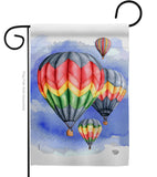 Summer Hot Air Balloon - Fun In The Sun Summer Vertical Impressions Decorative Flags HG192198 Made In USA