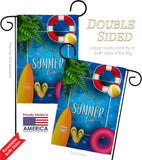 Summer Chilling - Fun In The Sun Summer Vertical Impressions Decorative Flags HG192347 Made In USA