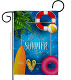 Summer Chilling - Fun In The Sun Summer Vertical Impressions Decorative Flags HG192347 Made In USA